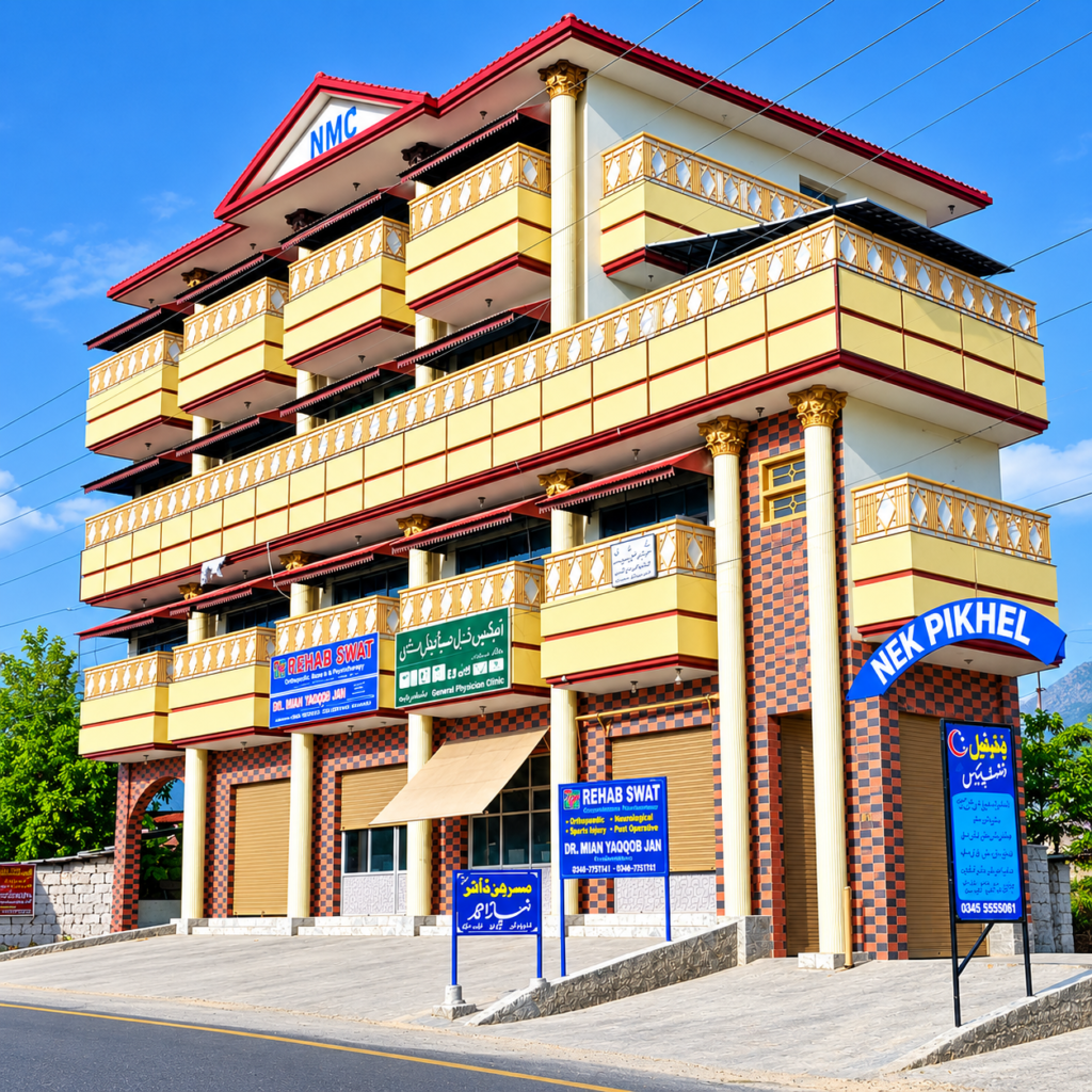 Ornate NMC Medical Complex Exterior